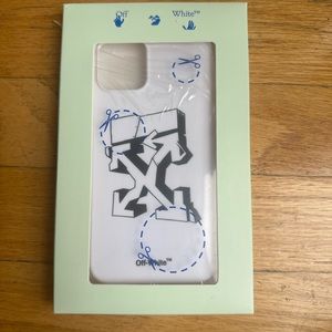 Off White Arrow Graffiti Iphone 12/12 White Black cover